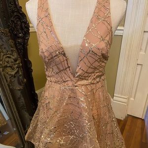 Luxxel rose pink formal dress